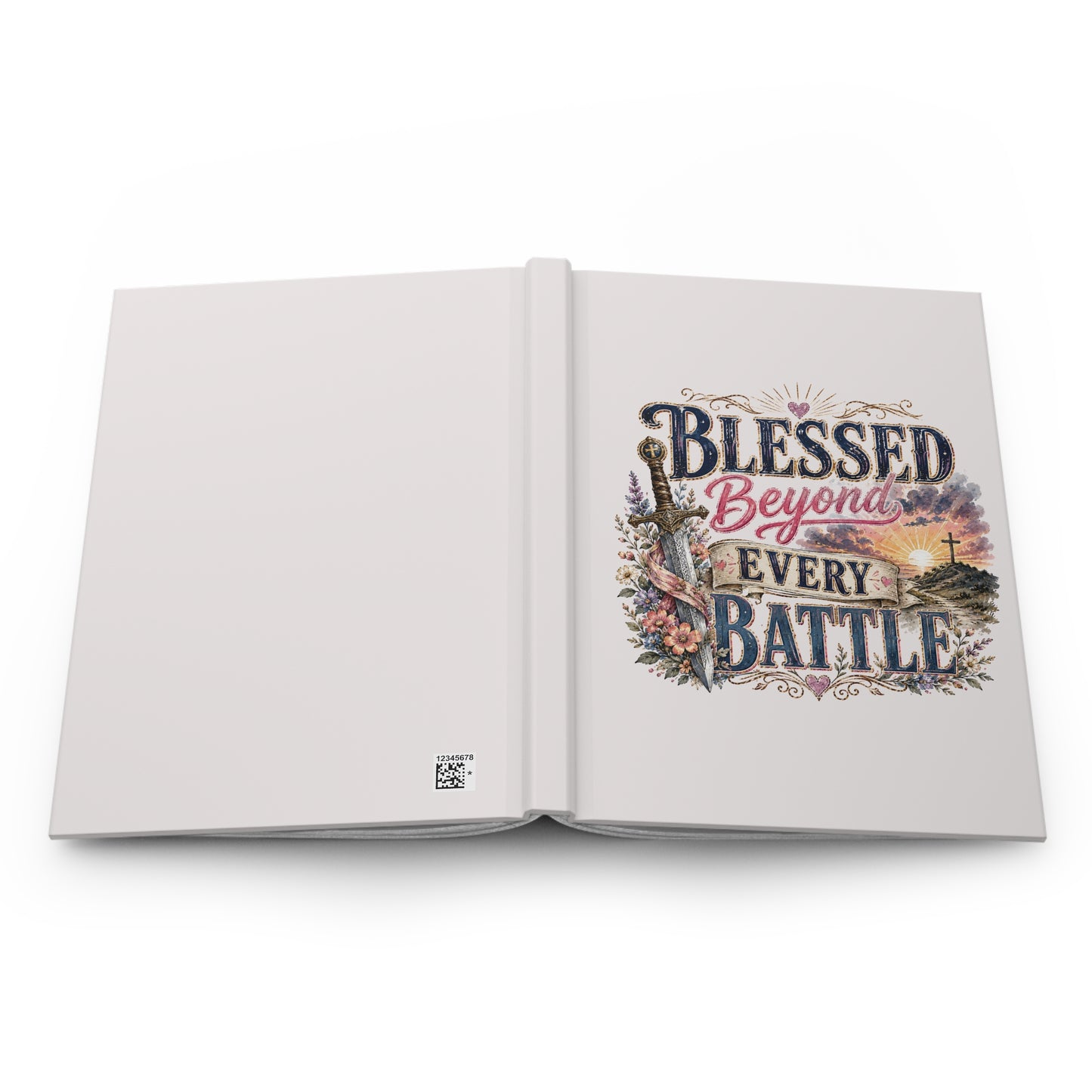 Blessed Beyond Every Battle Hardcover Journal — Inspirational Christian Prayer & Gratitude Notebook