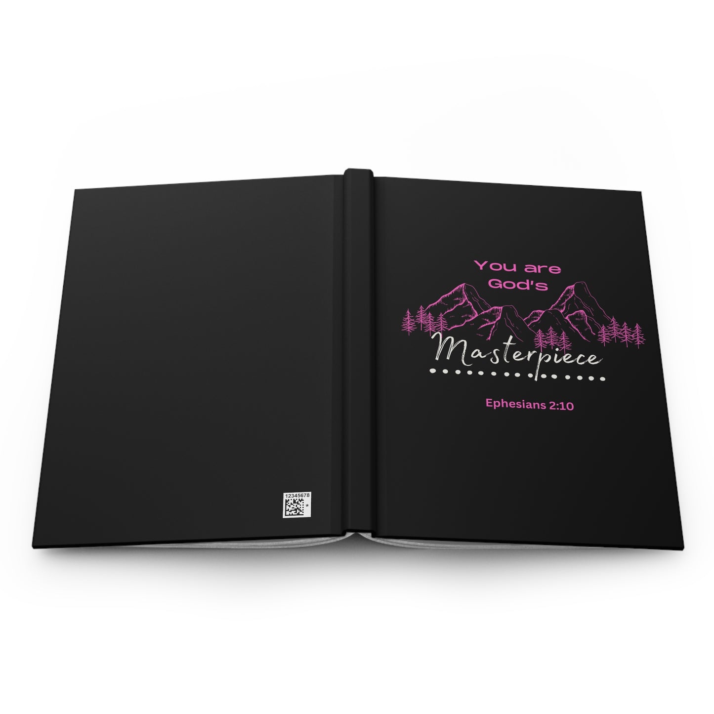 Hardcover Journal — "You Are God's Masterpiece" Christian Inspirational Notebook (Ephesians 2:10)