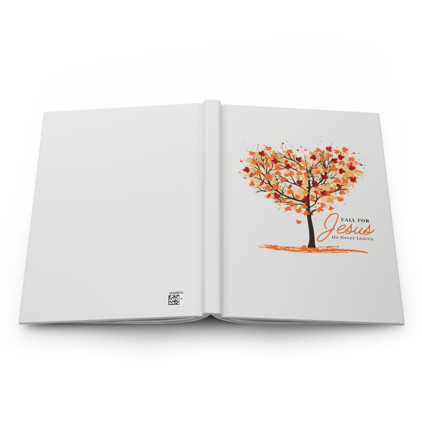 Fall for Jesus Hardcover Journal — Christian Gratitude & Prayer Notebook with Autumn Tree Design