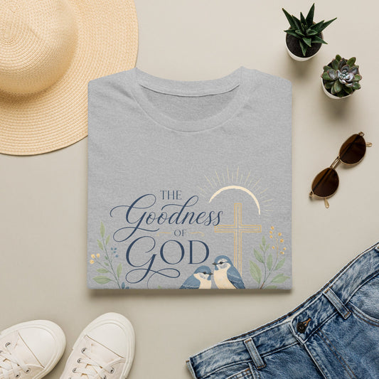 Goodness of God Bird Floral Christian T-Shirt
