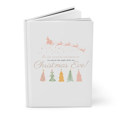 Christmas Eve Hardcover Journal — "To Search the Night Skies on Christmas Eve" Holiday Keepsake