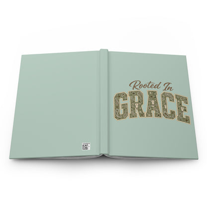 Rooted in Grace Hardcover Journal — Lined Christian Daily Reflection Notebook