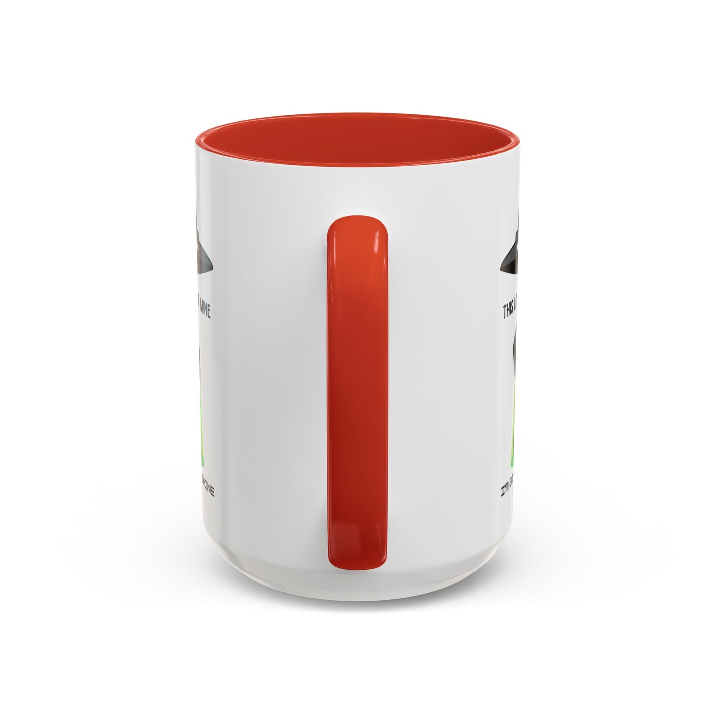 Alien UFO Coffee Mug — "This Little Light of Mine" Cute Green Alien Accent Mug (11/15oz)