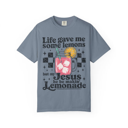 Christian Lemonade Graphic Tee — "Life Gave Me Some Lemons" Faith T-Shirt