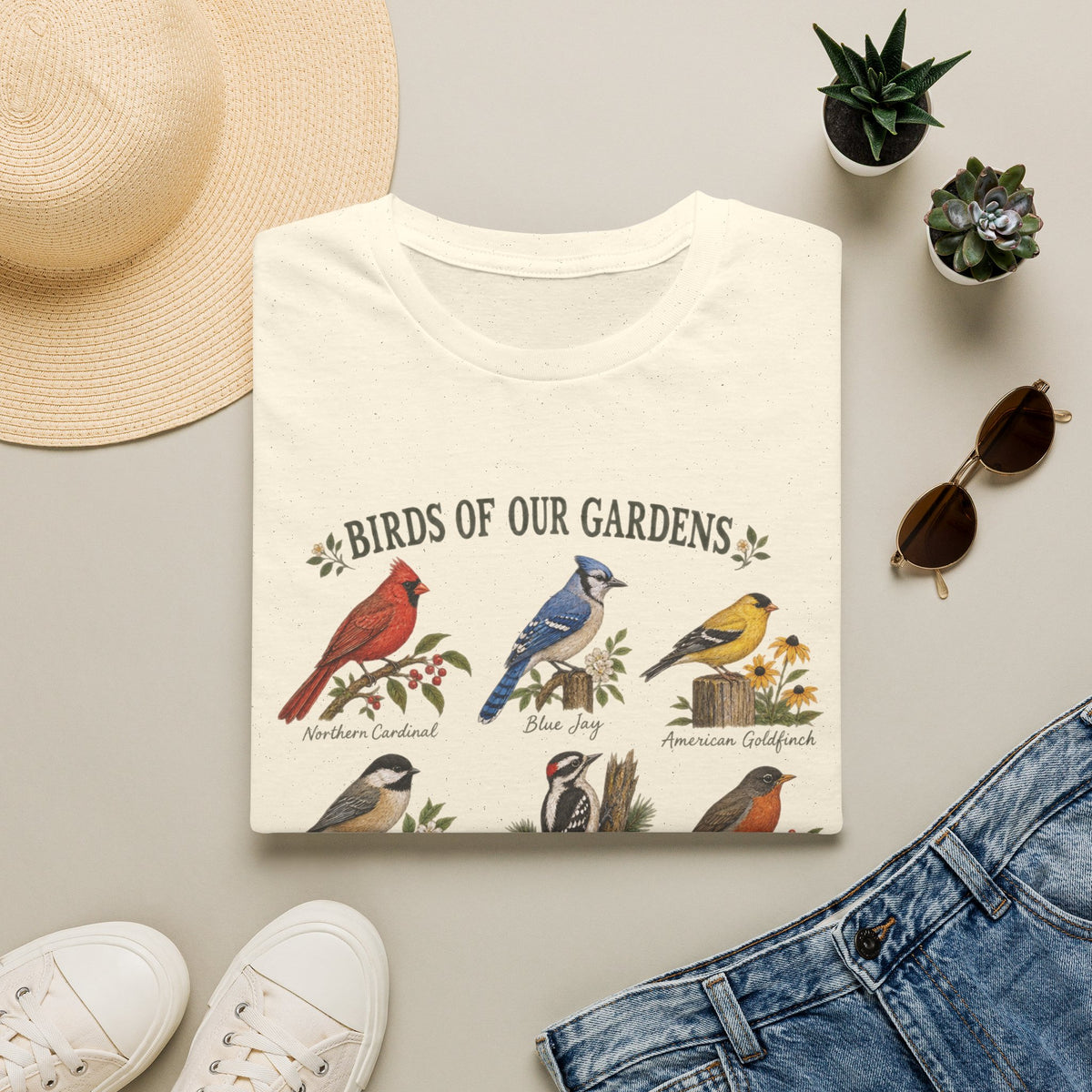 Birds of Our Gardens Birdwatching T-Shirt