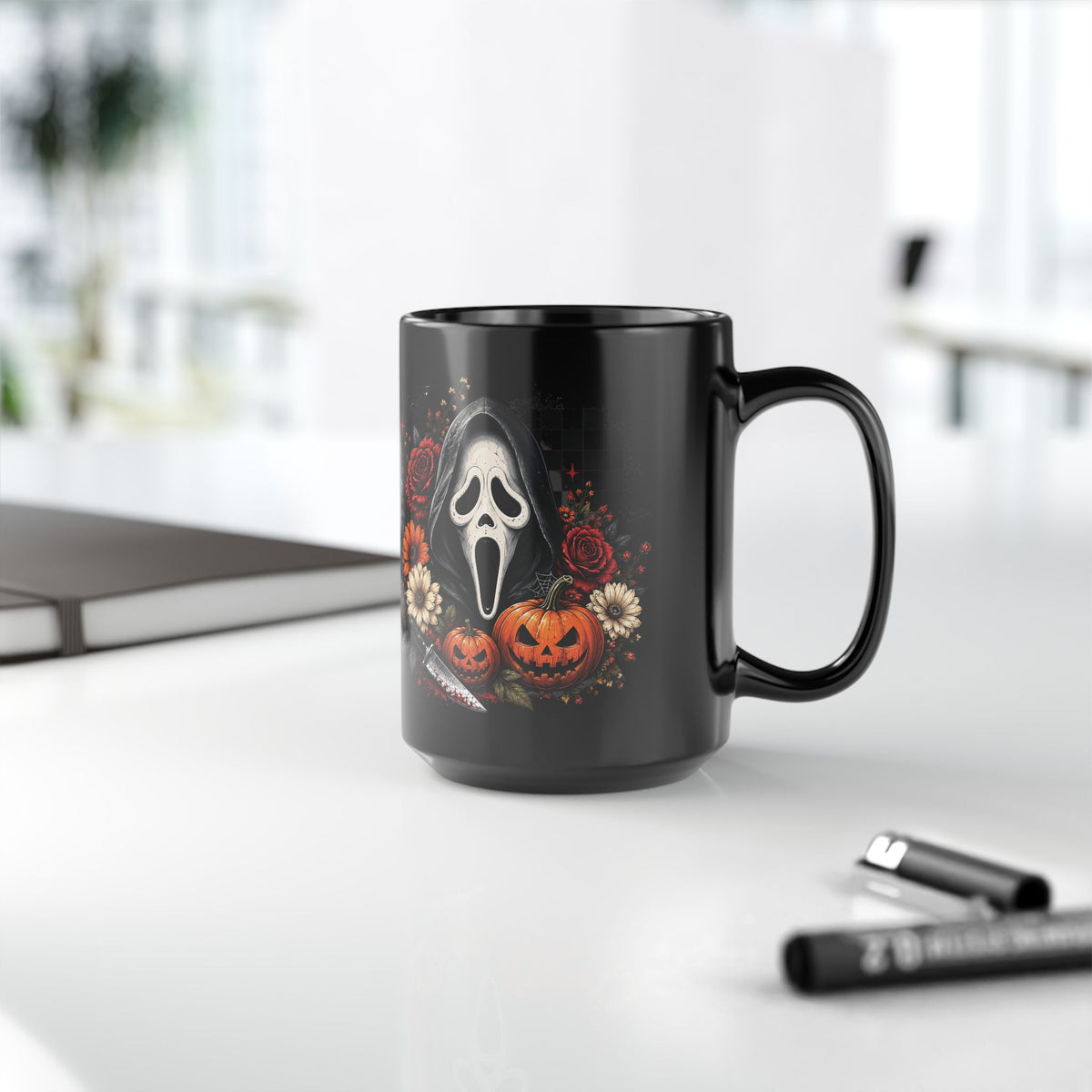 Scream Mask Halloween Mug (15oz)