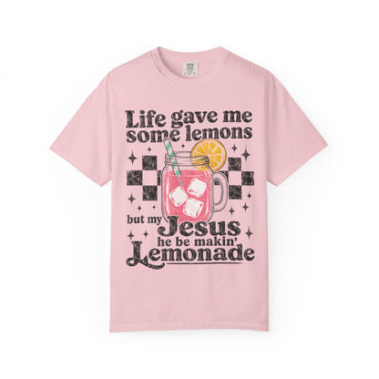 Christian Lemonade Graphic Tee — "Life Gave Me Some Lemons" Faith T-Shirt