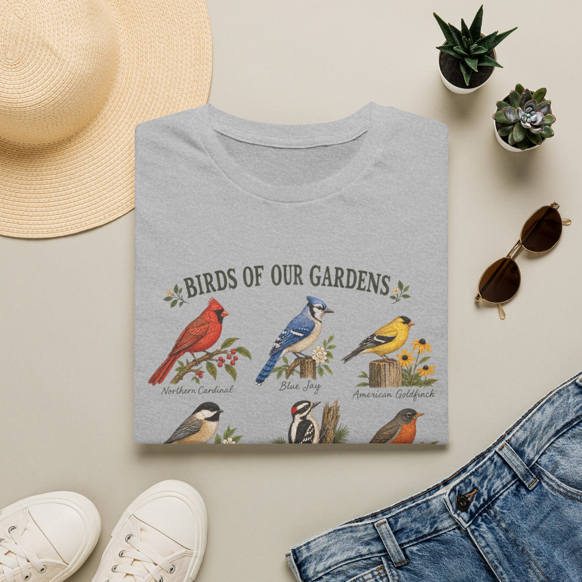 Birds of Our Gardens Birdwatching T-Shirt