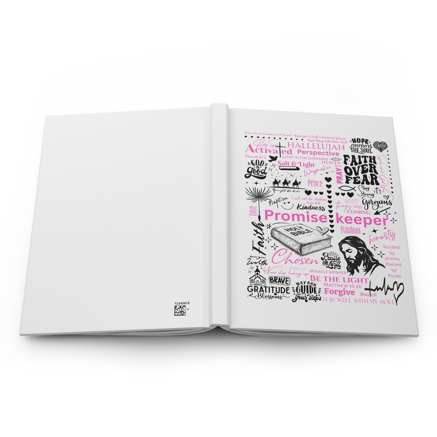 Faith Words Hardcover Journal — Christian Inspirational Scripture & Prayer Notebook