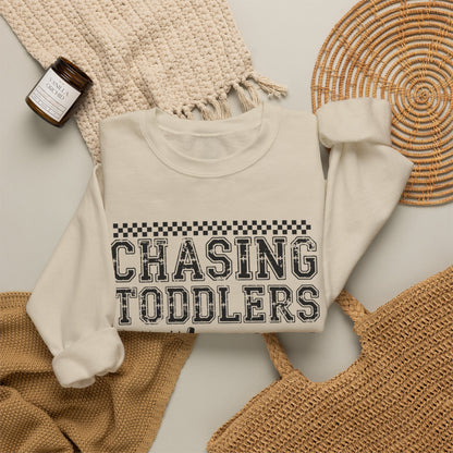 Chasing toddlers and Jesus Sweatshirt