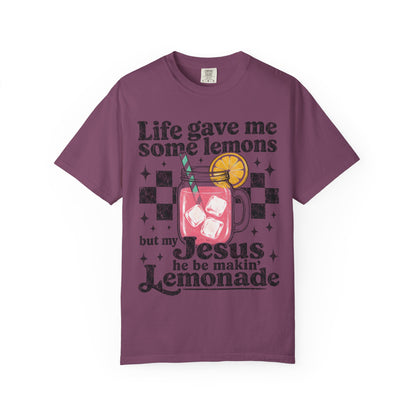 Christian Lemonade Graphic Tee — "Life Gave Me Some Lemons" Faith T-Shirt