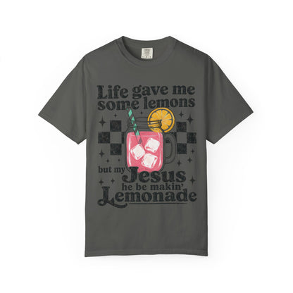 Christian Lemonade Graphic Tee — "Life Gave Me Some Lemons" Faith T-Shirt