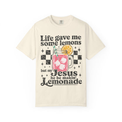 Christian Lemonade Graphic Tee — "Life Gave Me Some Lemons" Faith T-Shirt