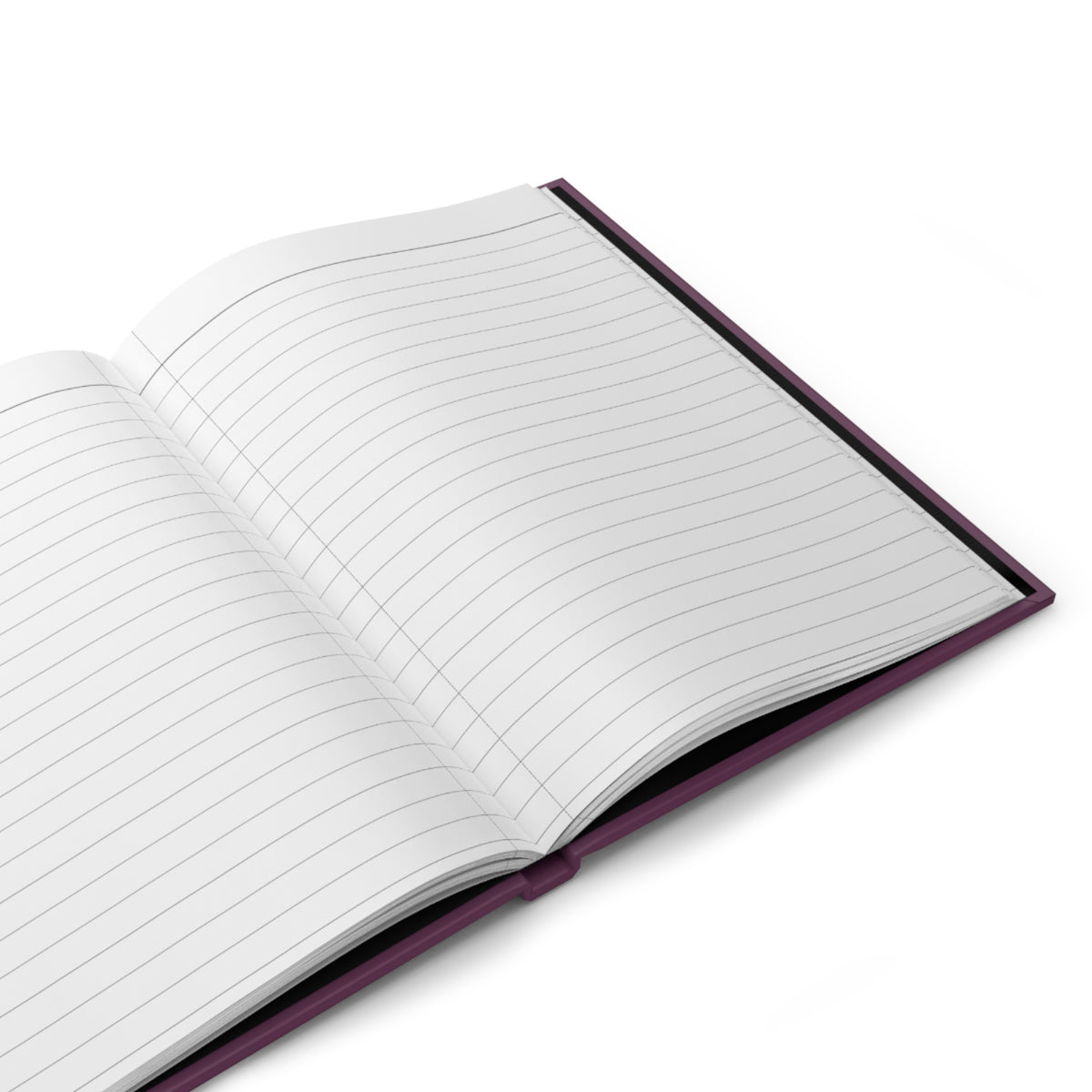 Love boundaries Hardcover Journal — Matte deep purple Notebook