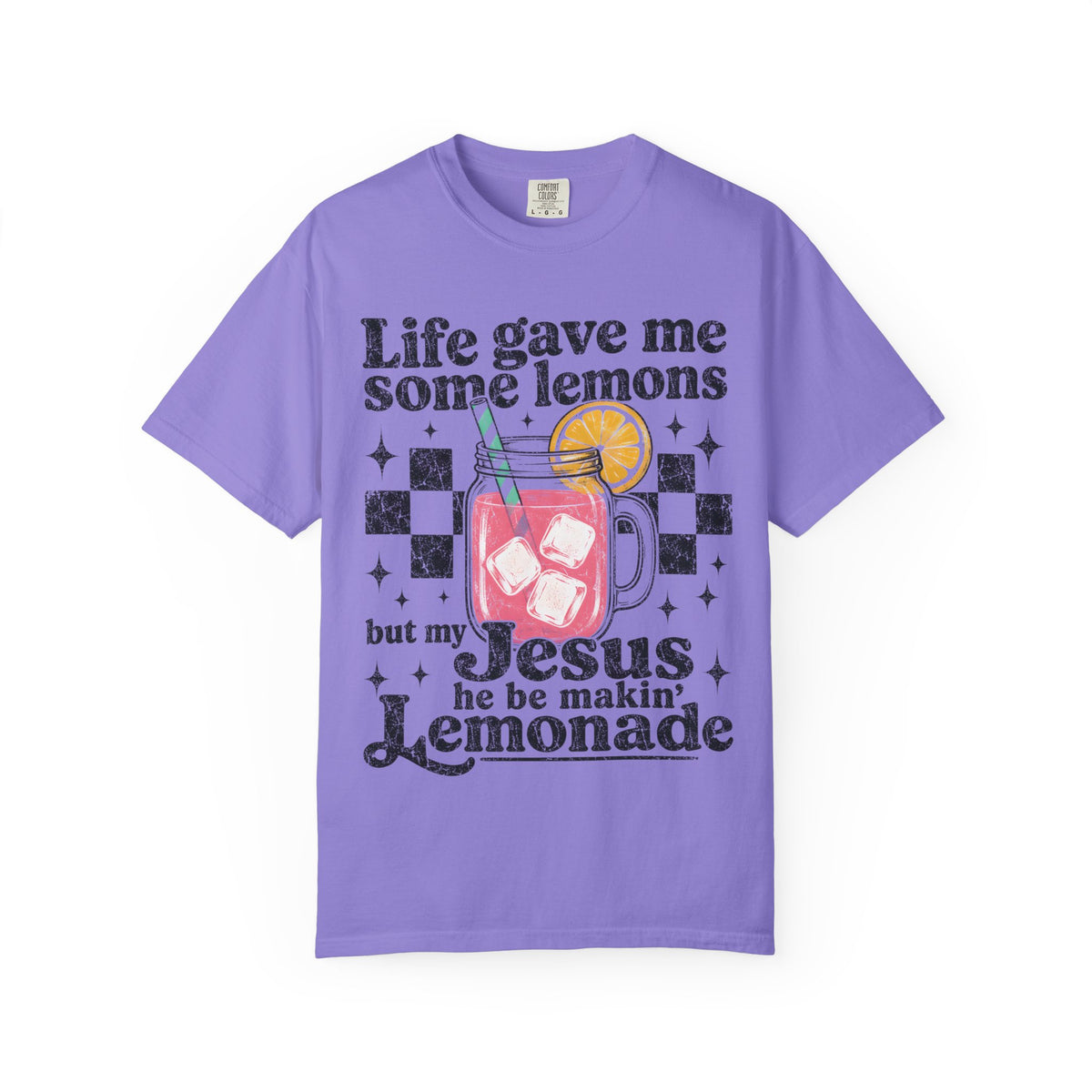 Christian Lemonade Graphic Tee — "Life Gave Me Some Lemons" Faith T-Shirt