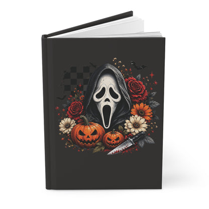 Scream Mask Halloween Hardcover Journal
