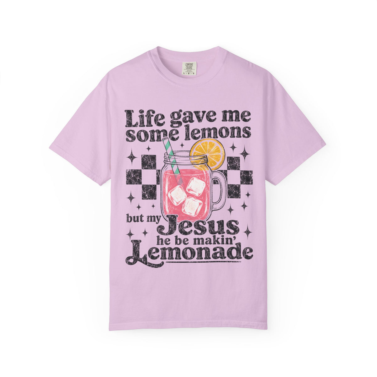 Christian Lemonade Graphic Tee — "Life Gave Me Some Lemons" Faith T-Shirt