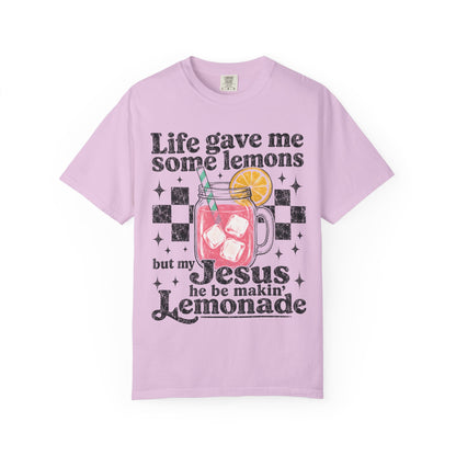 Christian Lemonade Graphic Tee — "Life Gave Me Some Lemons" Faith T-Shirt