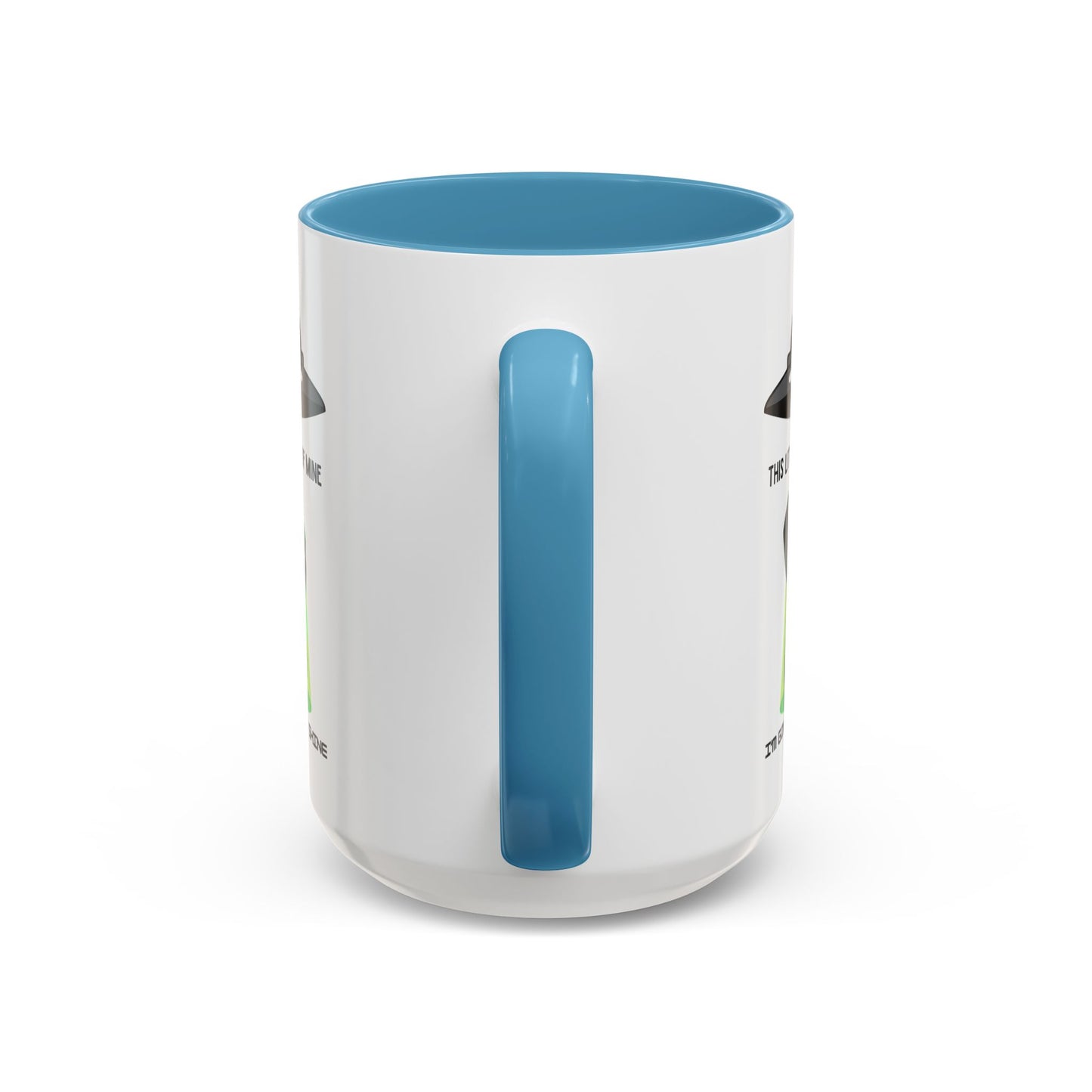 Alien UFO Coffee Mug — "This Little Light of Mine" Cute Green Alien Accent Mug (11/15oz)