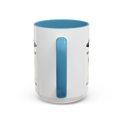 Alien UFO Coffee Mug — "This Little Light of Mine" Cute Green Alien Accent Mug (11/15oz)