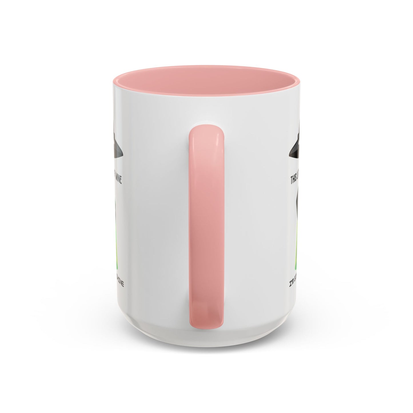 Alien UFO Coffee Mug — "This Little Light of Mine" Cute Green Alien Accent Mug (11/15oz)