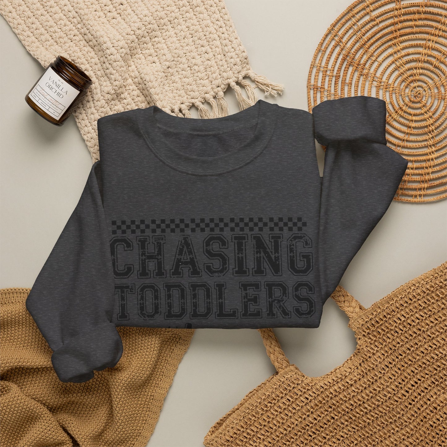 Chasing toddlers and Jesus Sweatshirt