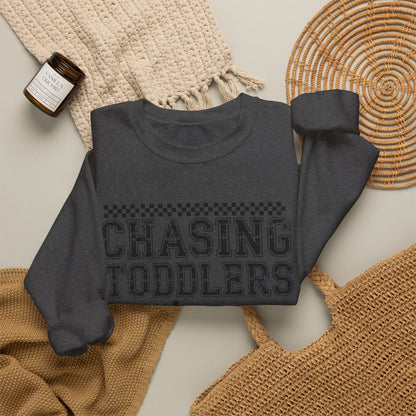 Chasing toddlers and Jesus Sweatshirt