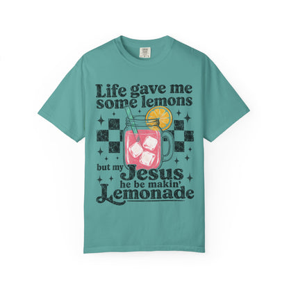 Christian Lemonade Graphic Tee — "Life Gave Me Some Lemons" Faith T-Shirt