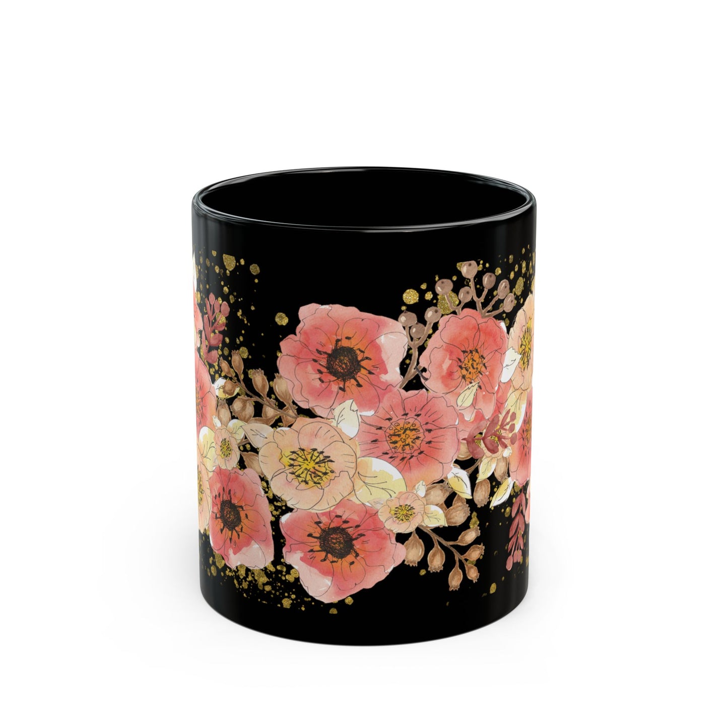 Pink Floral Coffee Mug