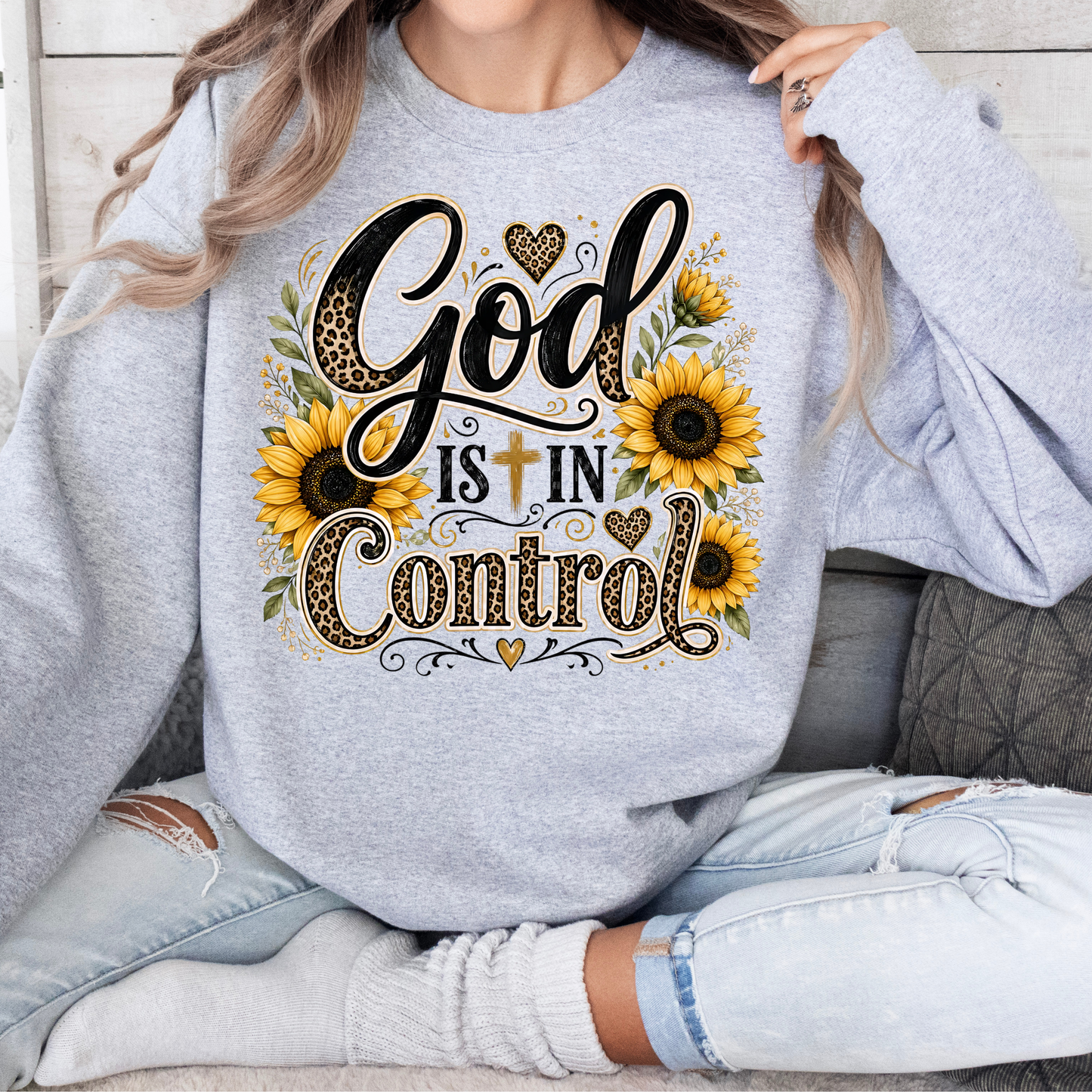 God is in control sweatshirt