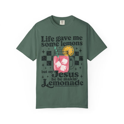 Christian Lemonade Graphic Tee — "Life Gave Me Some Lemons" Faith T-Shirt