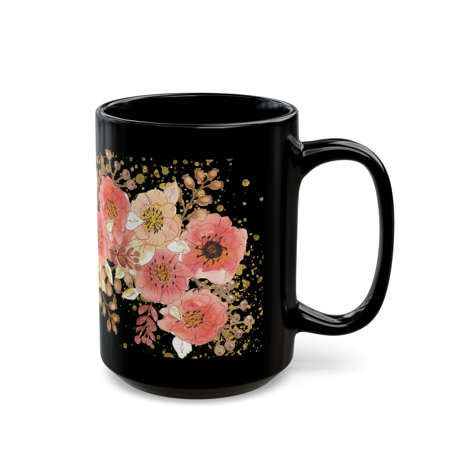 Pink Floral Coffee Mug