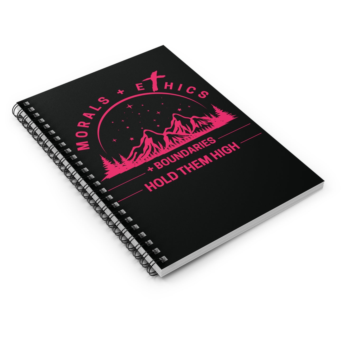 Morals + Ethics Notebook — "Boundaries: Hold Them High" Spiral Journal