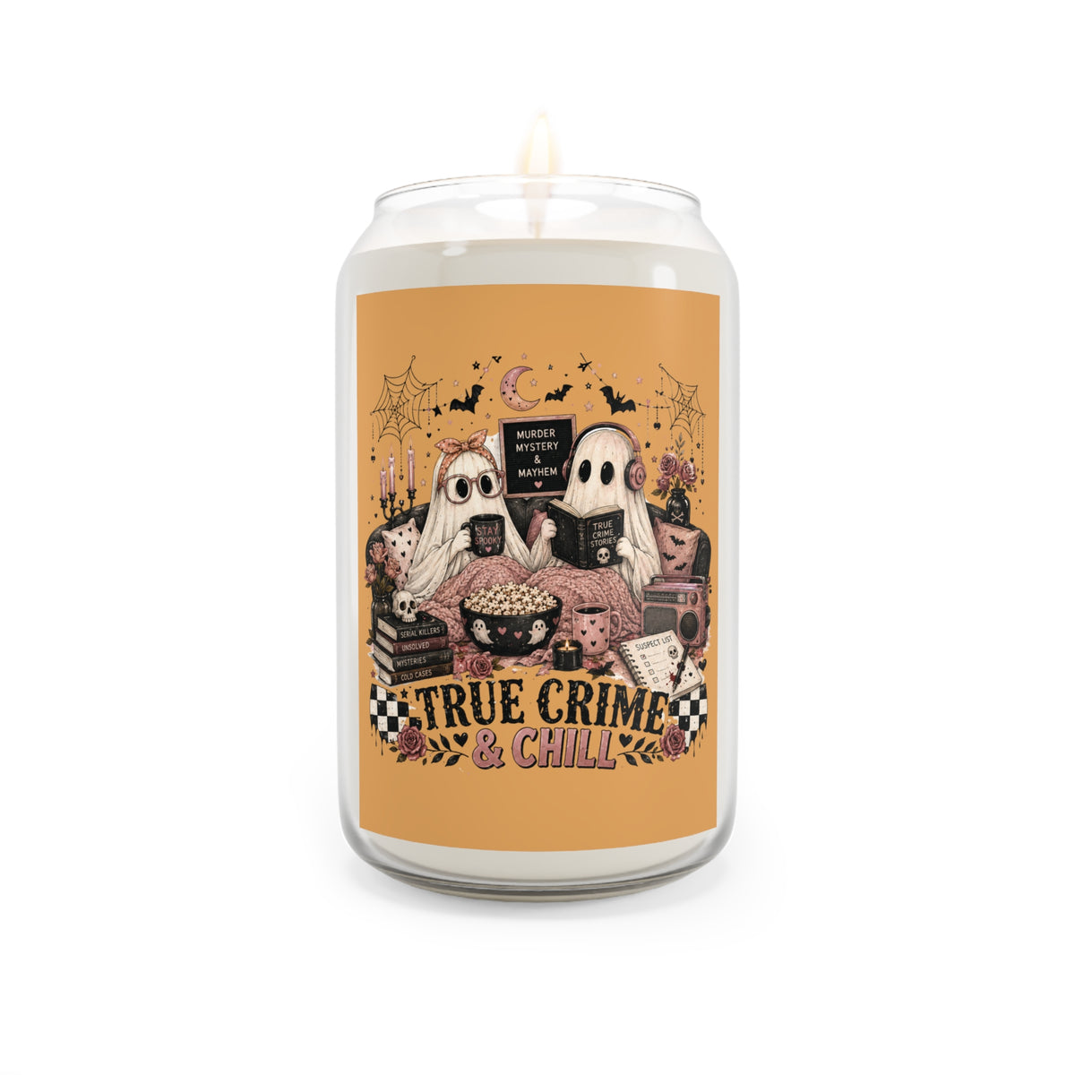 True Crime & Chill Scented Soy Candle — 13.75oz