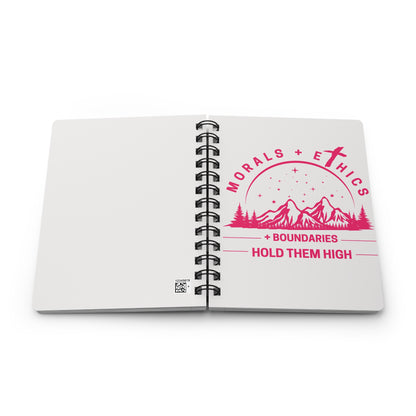 Morals + Ethics Notebook — "Boundaries: Hold Them High" Spiral Journal