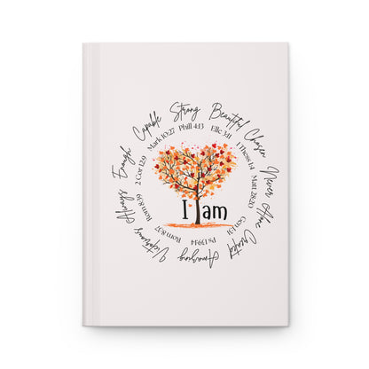 I Am Inspirational Hardcover Journal — Faith-Based Gratitude Tree Notebook