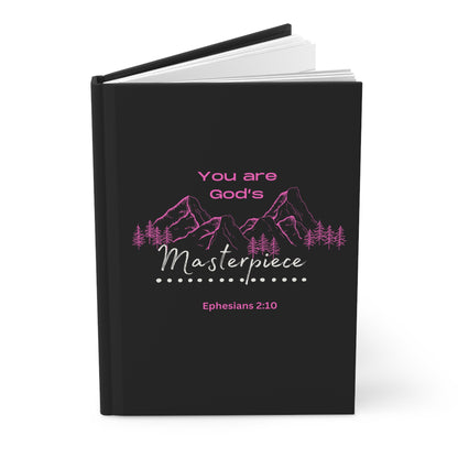 Hardcover Journal — "You Are God's Masterpiece" Christian Inspirational Notebook (Ephesians 2:10)