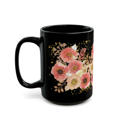 Pink Floral Coffee Mug