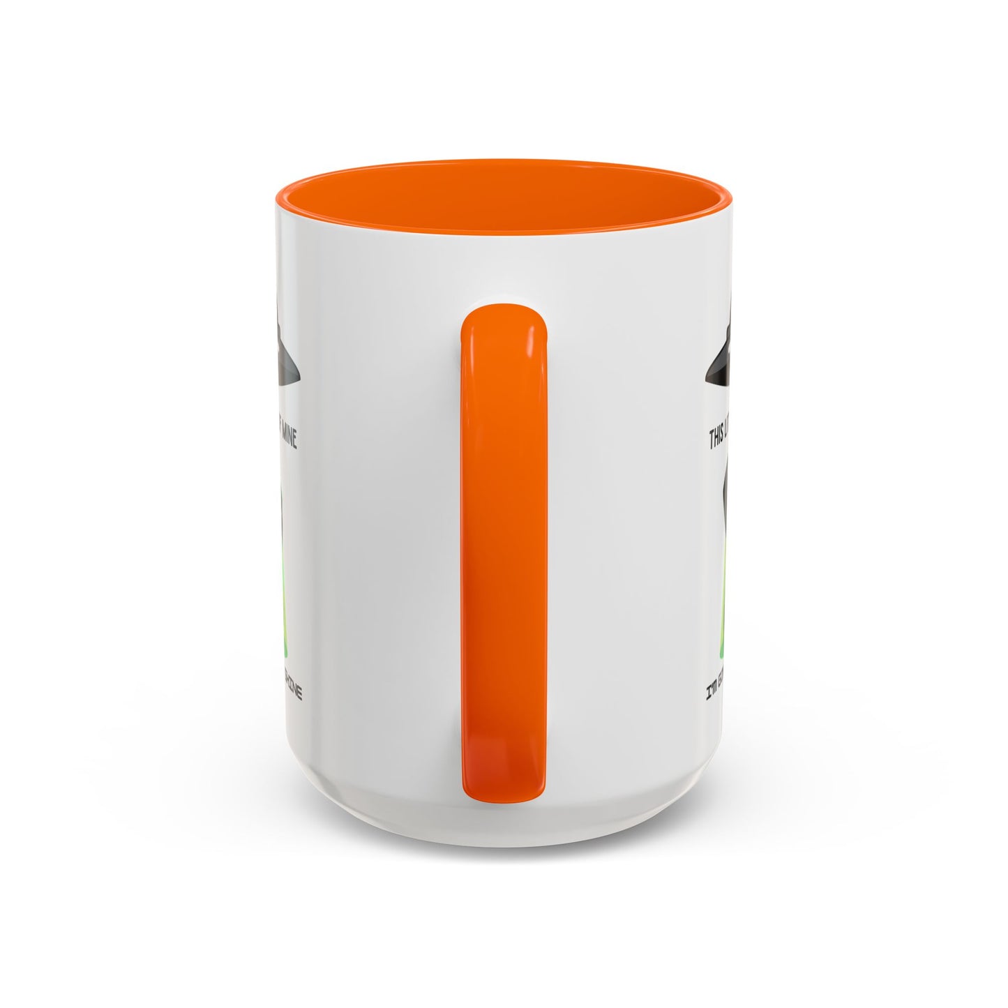 Alien UFO Coffee Mug — "This Little Light of Mine" Cute Green Alien Accent Mug (11/15oz)