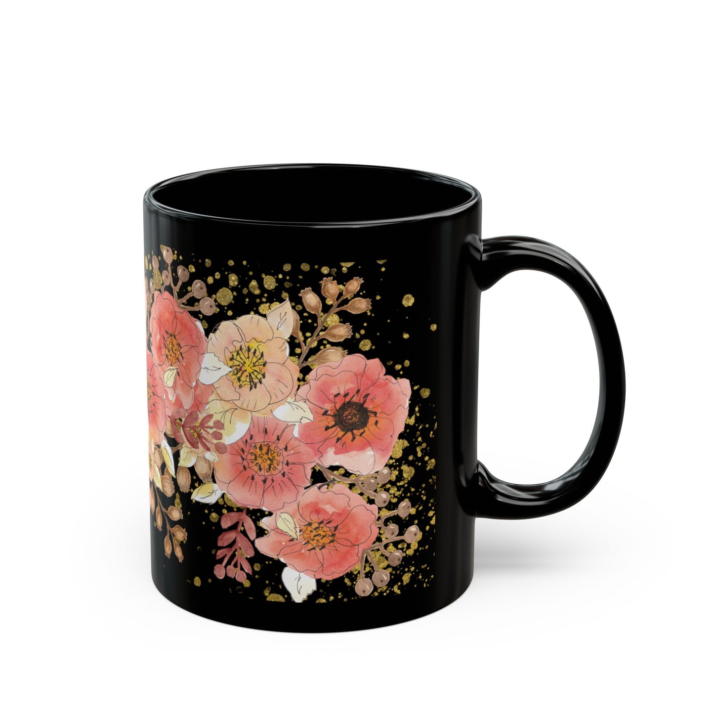 Pink Floral Coffee Mug