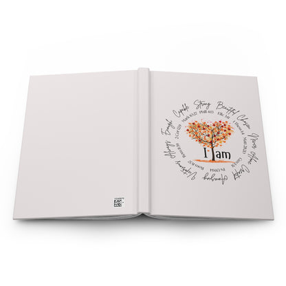 I Am Inspirational Hardcover Journal — Faith-Based Gratitude Tree Notebook