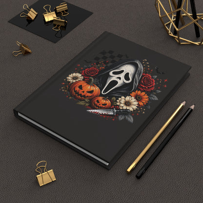 Scream Mask Halloween Hardcover Journal