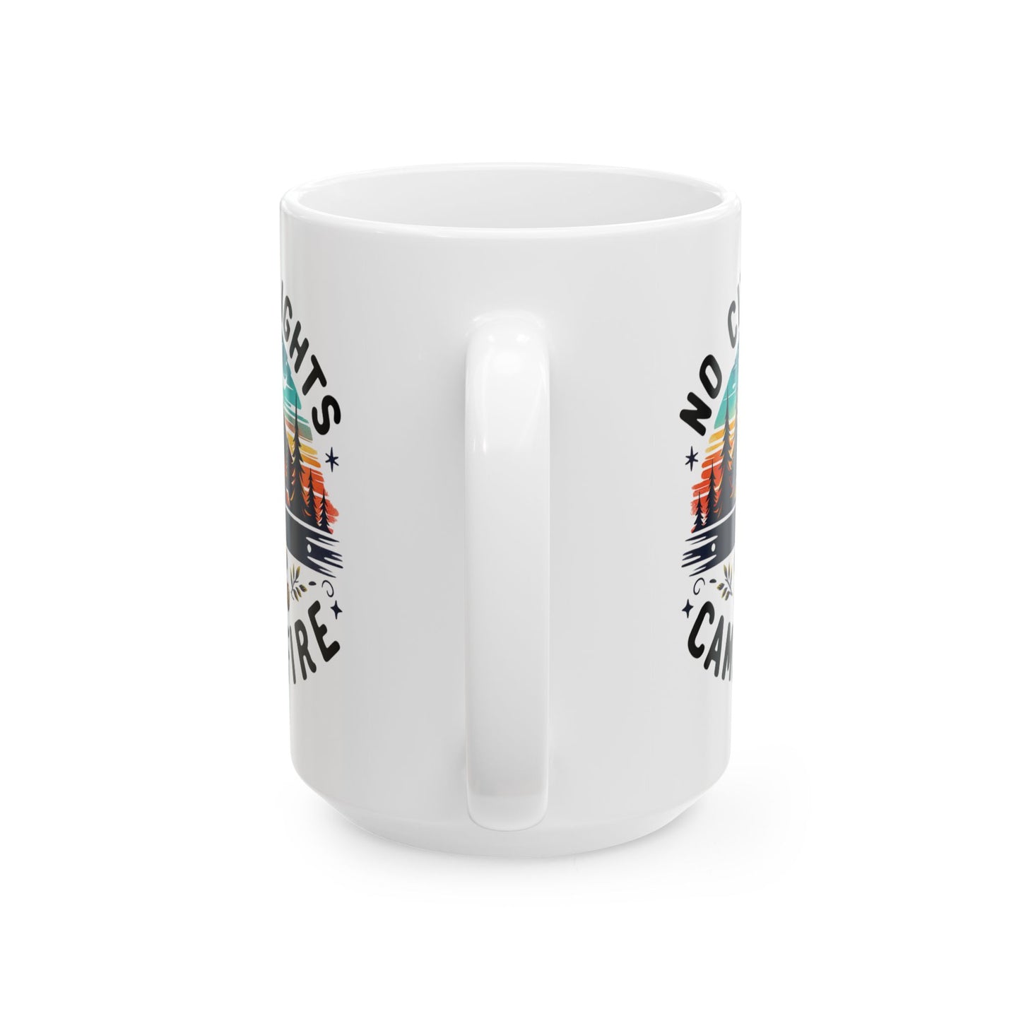 No City Light Campfire Night Camping Mug