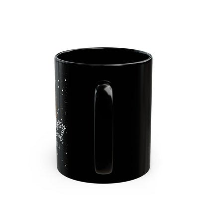 Leopard Print Taste Gypsy Soul Rock and Roll Black Rocker Mug (11oz, 15oz)