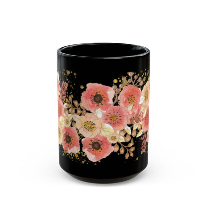Pink Floral Coffee Mug