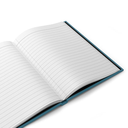 Halloween Camo Ghost Hardcover Journal — Lined Notebook for kids