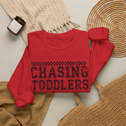 Chasing toddlers and Jesus Sweatshirt