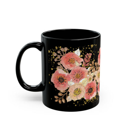 Pink Floral Coffee Mug