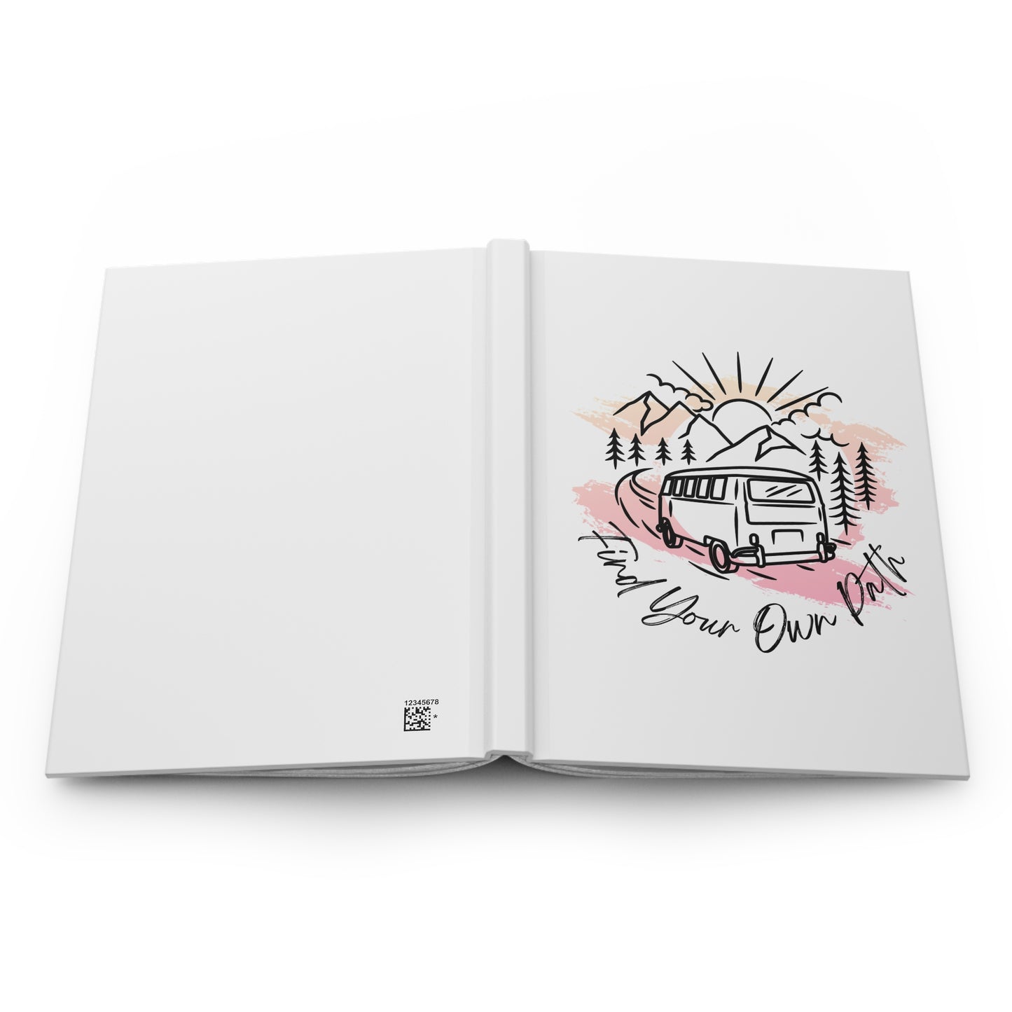 Find Your Own Path Hardcover Journal — Adventure Van Travel Notebook