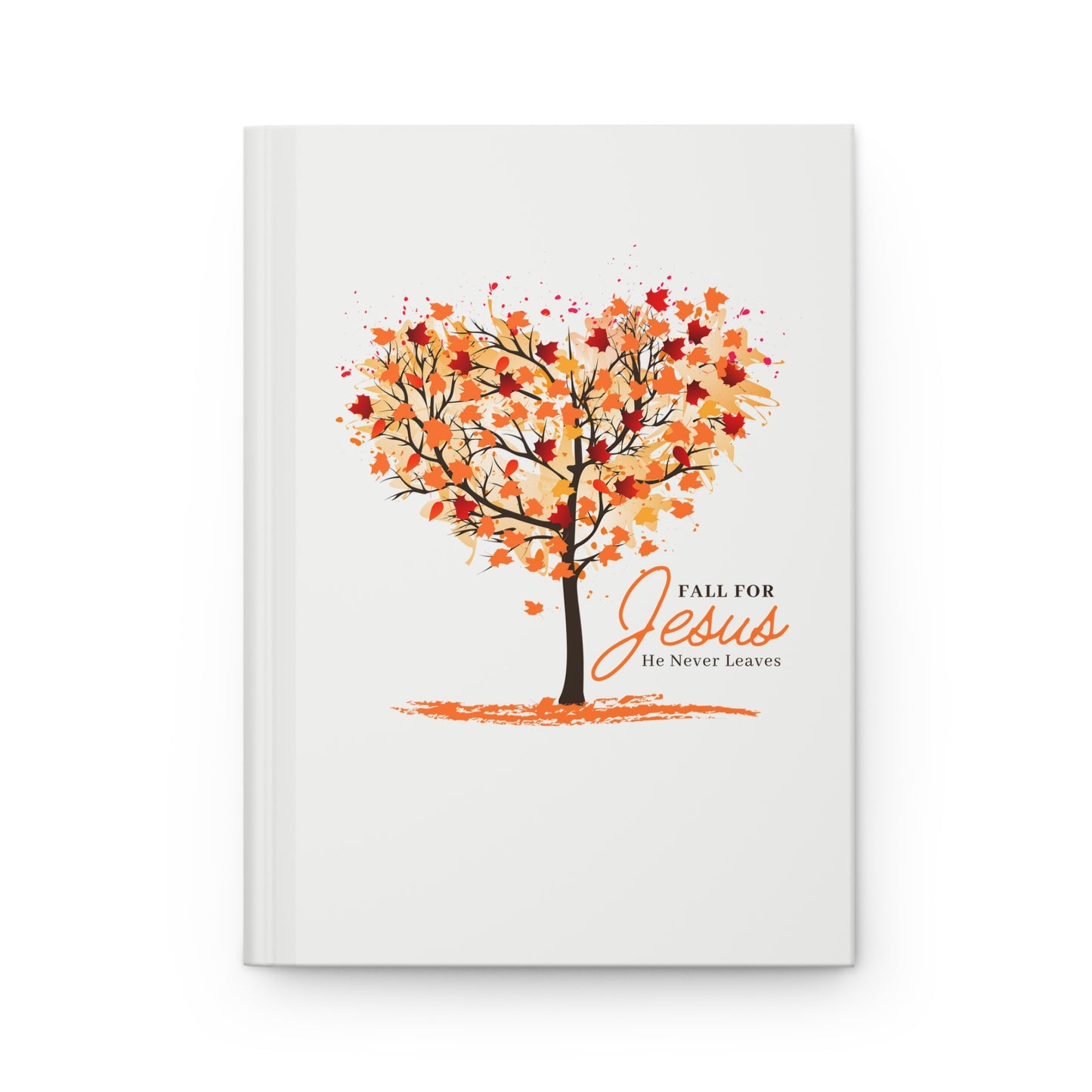 Fall for Jesus Hardcover Journal — Christian Gratitude & Prayer Notebook with Autumn Tree Design